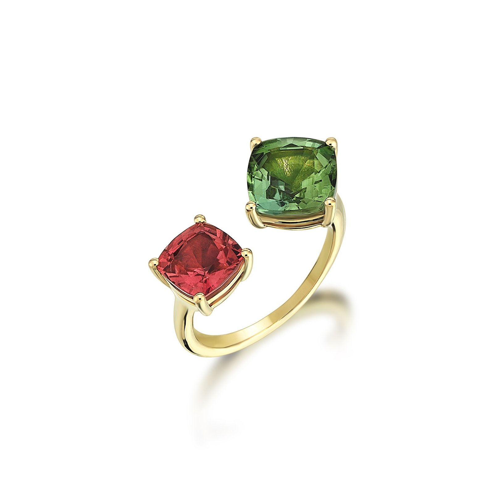 APONINE Twin Ring with tourmaline