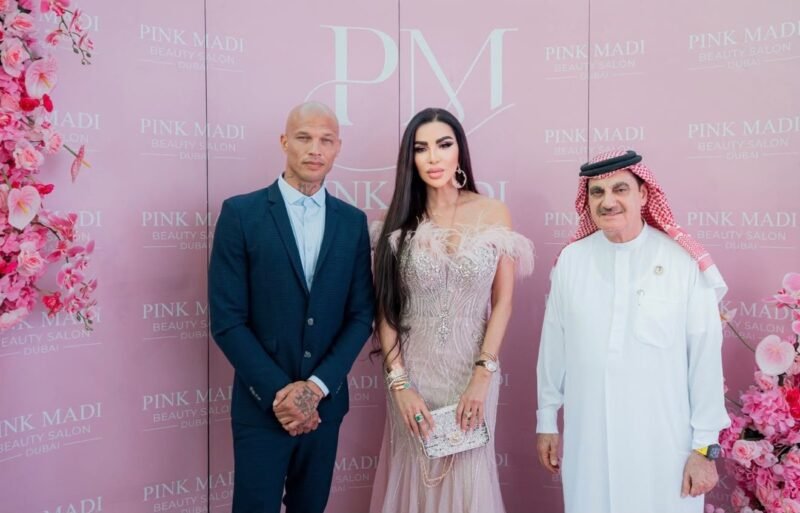 Guests celebrate the opening of PINK MADI in Dubai