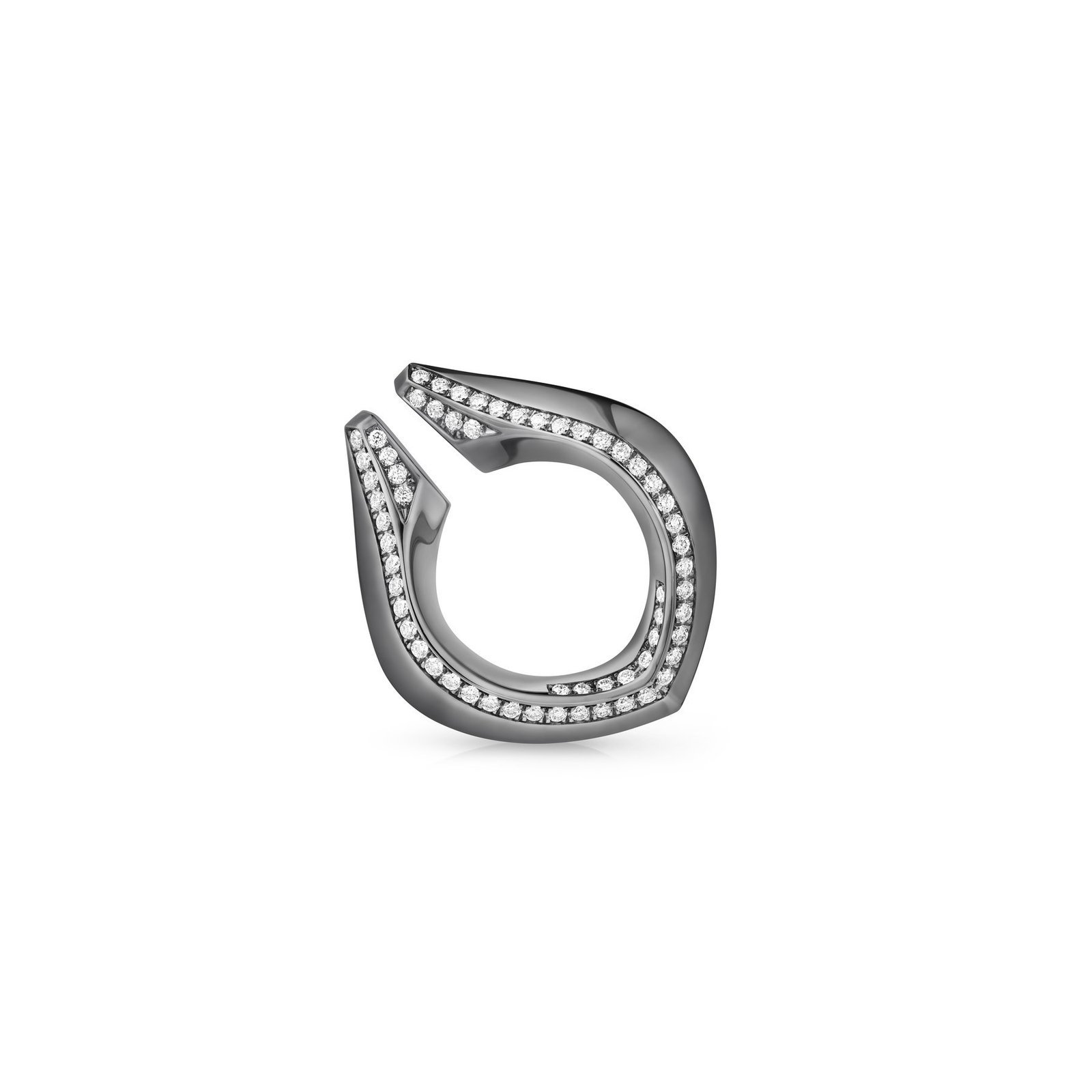 Front view of Repossi Limited Edition No.9 earring